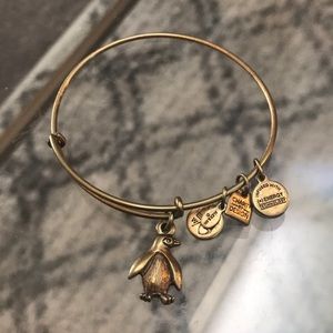 Alex and Ani Penguin Bracelet- Gold
